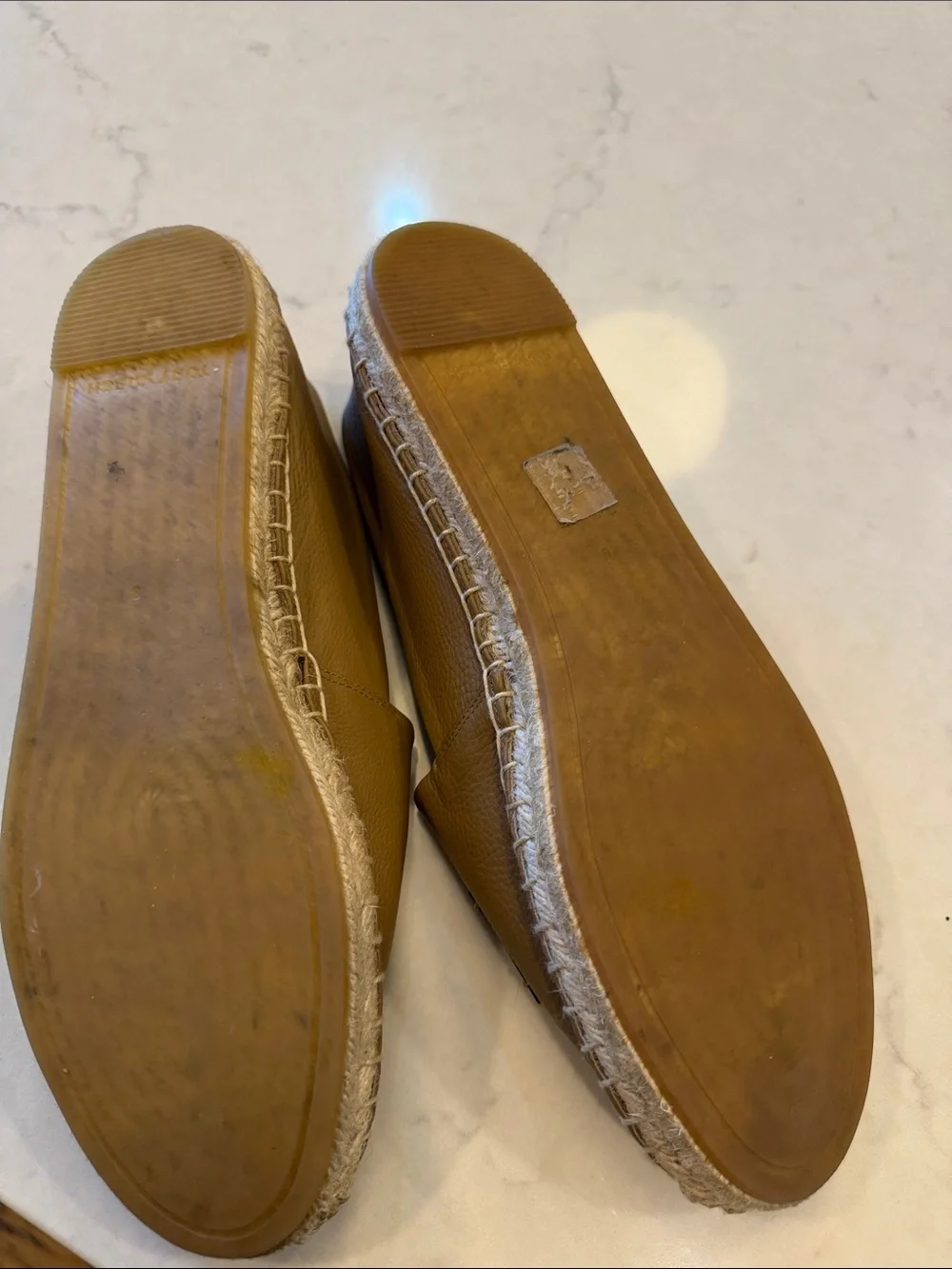 Tory‎ Burch Women's INES Espadrilles Flats Shoes Almond Flour 8